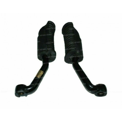 Front Foot Rest Peg Pair With Rubber For Royal Enfield Classic 350500cc